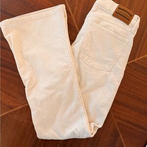 Lucky Brand Off-White Corduroy Trousers